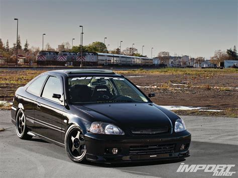 Impp 1208 01 o+2000 honda civic si+mugen type SS front lip Honda Civic 2000, Black Honda Civic ...