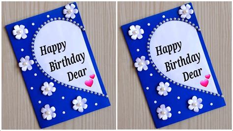 DIY Birthday Card ideas easy / Beautiful Handmade Birthday greeting ...