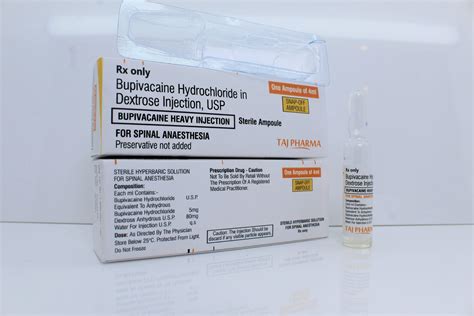 Bupivacaine Hydrochloride + Dextrose Injection 0.5% Supplier