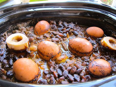 Cholent - Slow-cooked stew for Shabbat, also known as Chamin, Dafina, and Skhina. Easy Delicious ...