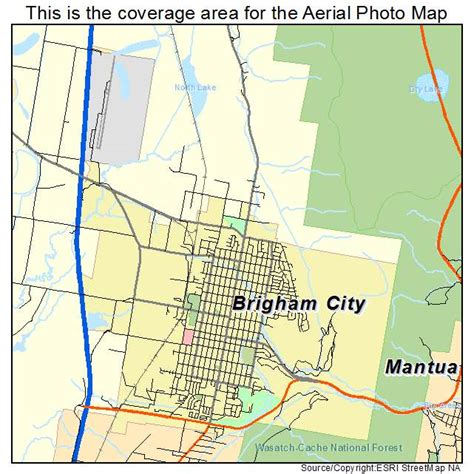 Aerial Photography Map of Brigham City, UT Utah