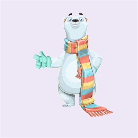 Cute White Bear Animated GIFs Collection | GraphicMama