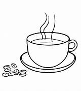 Coffee Coloring Page For Your Little Lover  Home sketch template