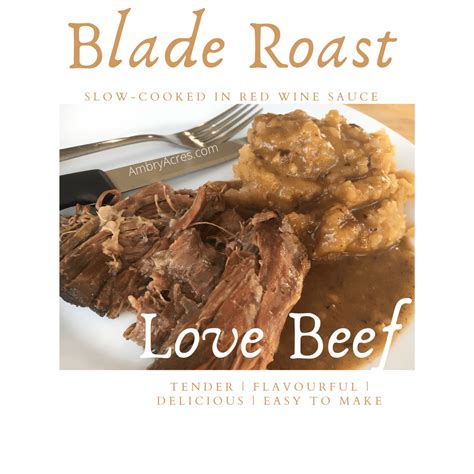 Blade Roast - Ambry Acres | Slow-Cooked in Red Wine Sauce