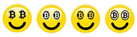 Yellow 3d Bitcoin Emoji With Btc Eyes Global Economy Bit Vector, Global ...