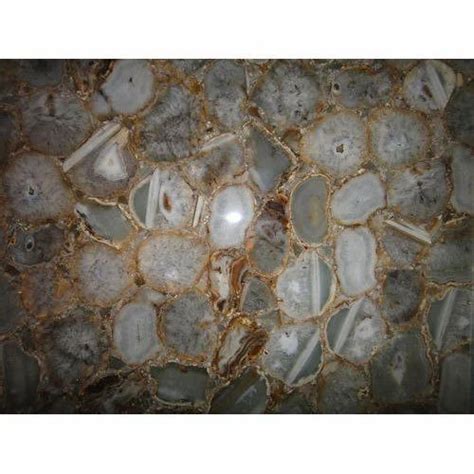 White Crystal Agate Stone Slab, Thickness: 20-50mm at Rs 5000/piece in Ahmedabad