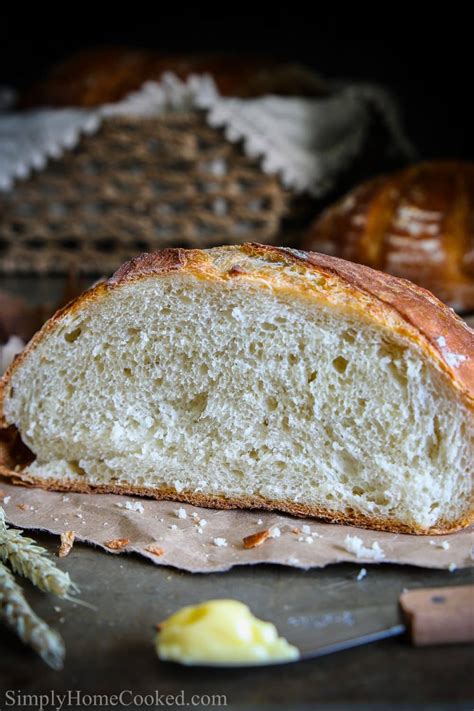 Rustic Bread Recipe (overnight) - Simply Home Cooked