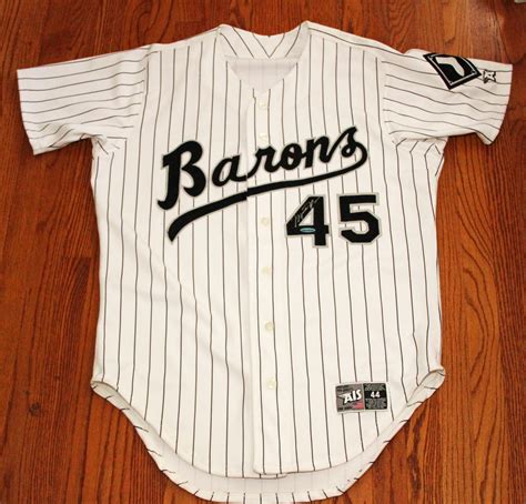 Lot Detail - Michael Jordan Rare Signed Birmingham Barons Game Model Baseball Jersey (UDA)