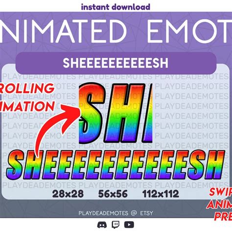 Animate Sheesh Emote - Etsy