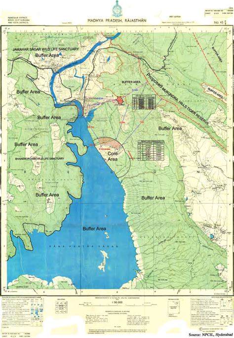 Map of study area Nuclear Fuel Complex, Rawatbhata, Kota showing Core ...