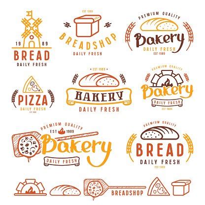 Set Of Bakery Labels, Badges, And Design Elements Stock Vector ...