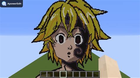 Meliodas Minecraft Pixel Art