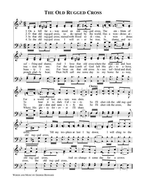 Homes - Outdoor Spaces | Hymn sheet music, Old rugged cross, Worship songs lyrics