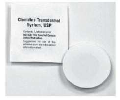 Clonidine Patch - FDA prescribing information, side effects and uses