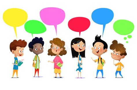 Clipart Kids Talking