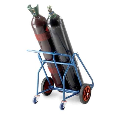 Double Oxygen Acetylene Cylinder Trolleys - Storage N Stuff