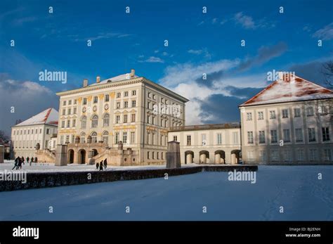 Nymphenburg palace in winter snow. Munich, Germany Stock Photo - Alamy