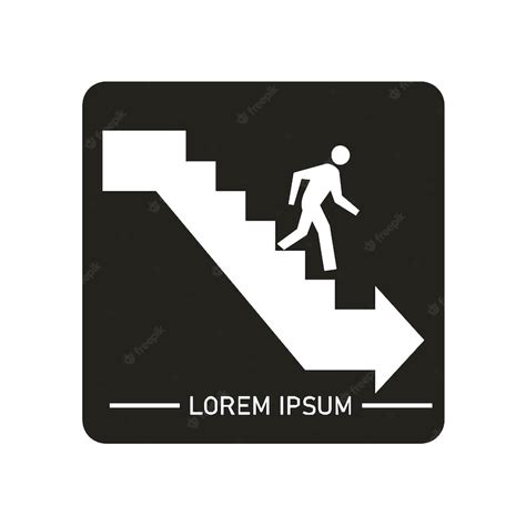 Premium Vector | Down sign image or logo for offices and companies