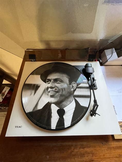 Frank Sinatra Vinyl Record Player Setup