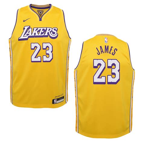 Youth 2019-20 Los Angeles Lakers #23 LeBron James City Swingman Jersey ...