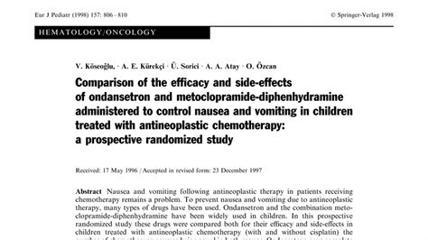 Ondansetron - Side Effects Of Ondansetron - Effect Information Center