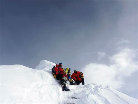 Mt. Manaslu, the eight highest peak of the world which is elevated at the height of 8,163 meter ...