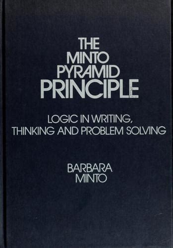 The Minto pyramid principle (1996 edition) | Open Library