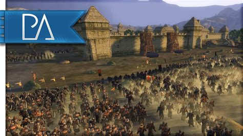 HUGE SIEGE BATTLE - Third Age Total War Gameplay - YouTube