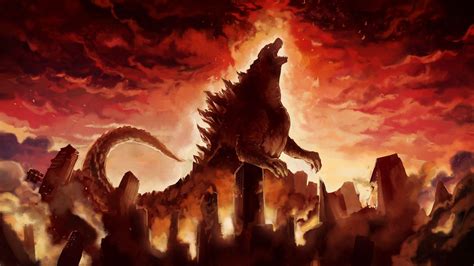 Burning Godzilla Wallpapers - Top Free Burning Godzilla Backgrounds - WallpaperAccess