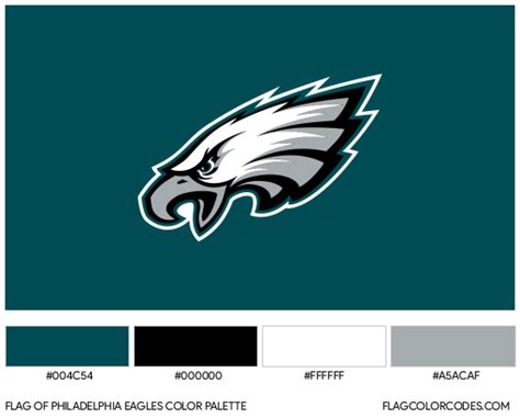 Philadelphia Eagles flag color codes