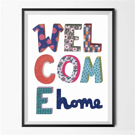 WELCOME HOME print