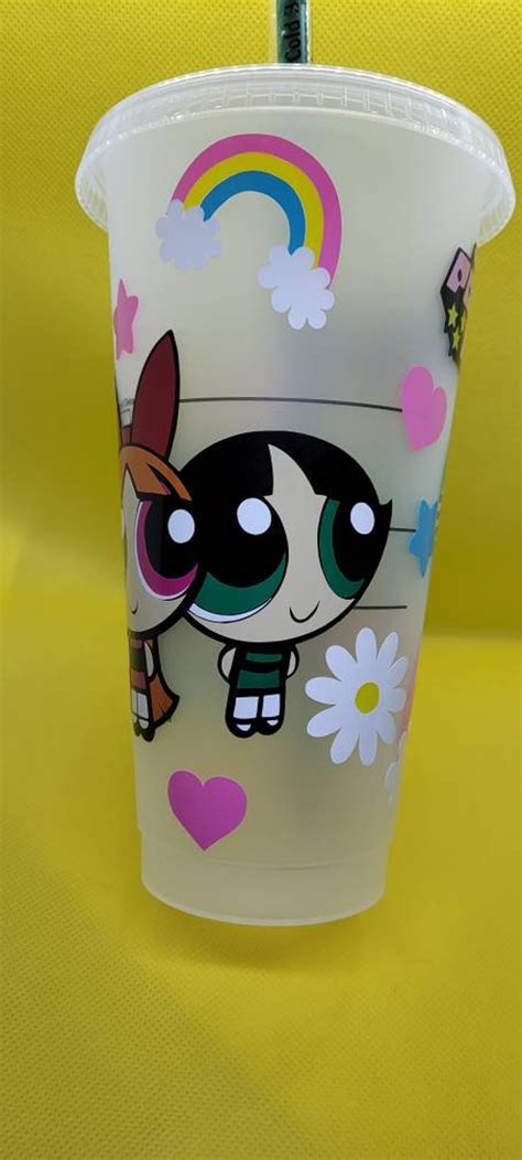 Powerpuff girls starbucks cup | Etsy