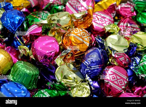 Sweets in Wrappers Stock Photo - Alamy