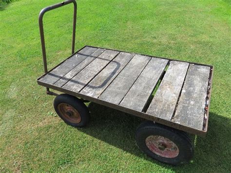 Garden 4 wheel flat bed trolley/cart with solid steel frame | in Norwich, Norfolk | Gumtree