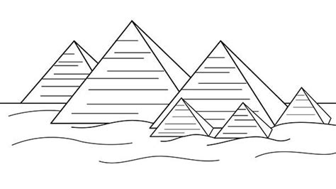 egyptian pyramids black and white - Google Search | Coloring pages for kids, Pyramids, Coloring ...