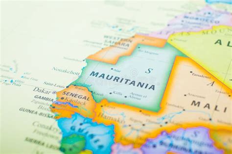 Map of Mauritania stock image. Image of mauritania, nation - 173476921