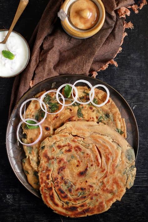 Pudina paratha recipe | Pudina lachha paratha recipe