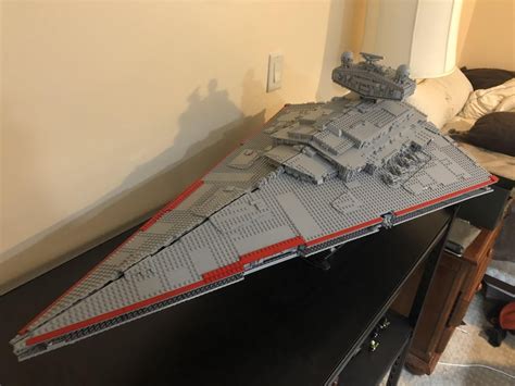 I added some red pieces and turned my UCS Imperial Star Destroyer into into a Xyston Class Sith ...