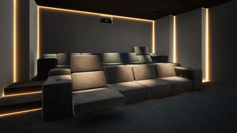 Home Cinema Room Design - District One, Dubai | CustomControls