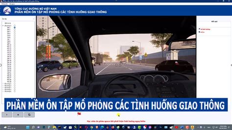 Phần mềm mô phỏng các tình huống giao thông #Mô phỏng 120 tình huống Bản 1.2.2 - YouTube