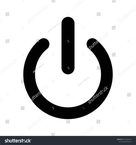 Power Button Icon Vector Symbol Stock Vector (Royalty Free) 1923266312 ...