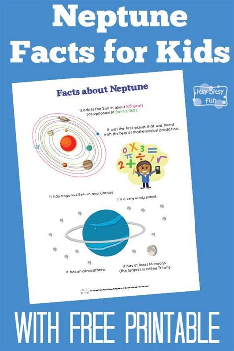 Fun Neptune Facts for Kids With Free Printables Planets Activities, Solar System Activities ...