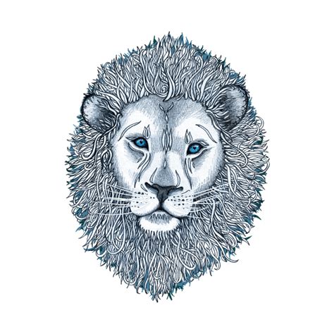 Blue Eyed Lion - Lion - Tapestry | TeePublic