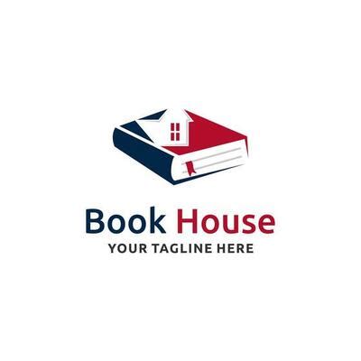 Book House Logo Vector Art, Icons, and Graphics for Free Download