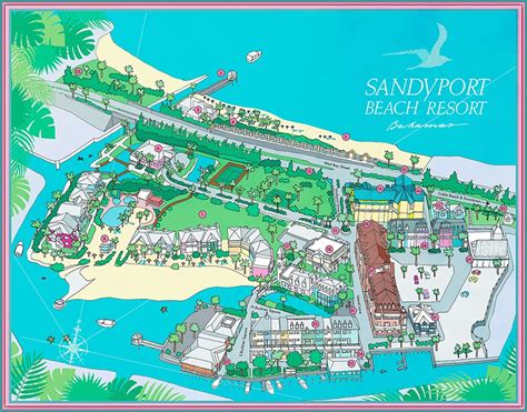 Things to Do in Nassau | Getting Around | Sandyport Beach Resort Map