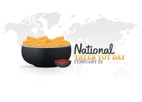 vector graphic of national tater tot day good for national tater tot day celebration. flat ...