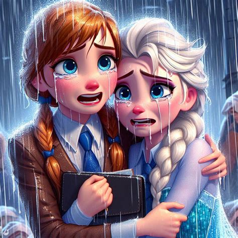 elsa and anna cry it out by chryslerfire on DeviantArt