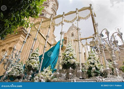 Holy week in Malaga stock photo. Image of candle, gala - 28431124