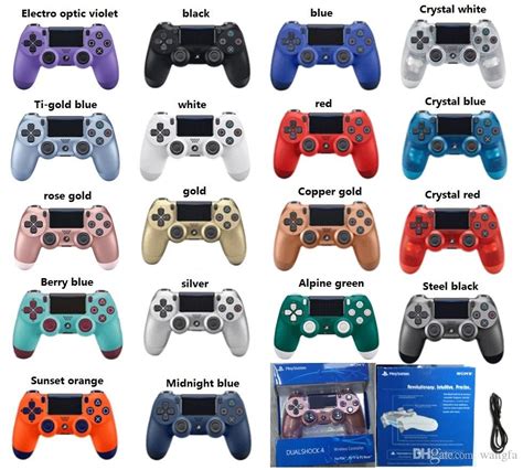 NEW 18 colors PS4 controllers Wireless Controller Bluetooth Game ...