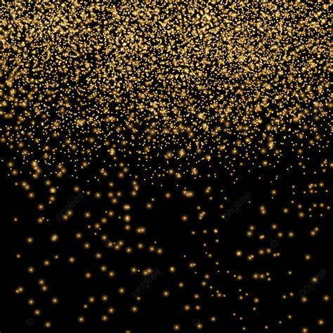 Black And Gold Glitter Lights Background